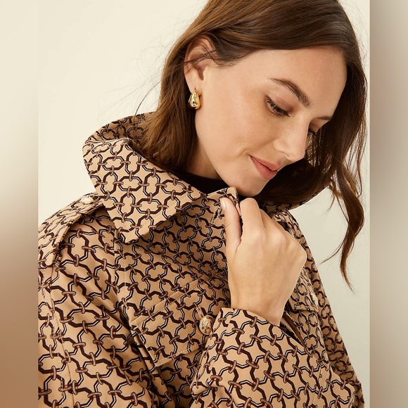 NWT Ann Taylor Link Print Swing Coat - Picture 5 of 7